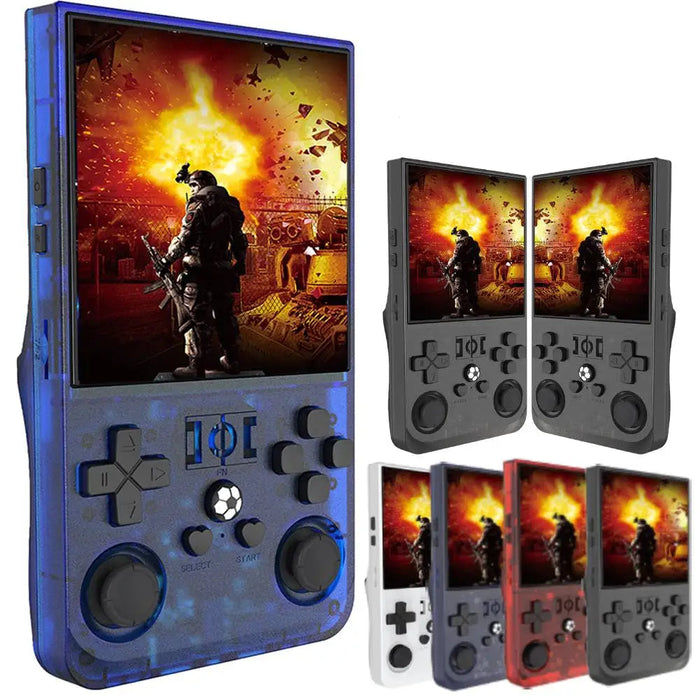 R36Max Retro Handheld Video Game Console Open Source Linux System 4.0 Inch Ips Screen Pocket Video Player Built-In 15000+ Games