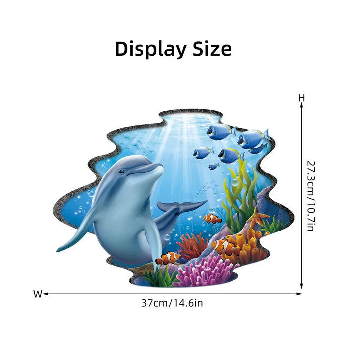 Whimsical Dolphin Wall Stickers For Kids Room Decor