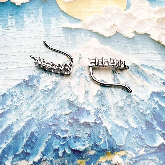 925 Sterling Silver Stylish Tear Drop Ear Climber