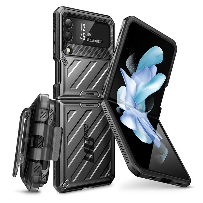 For Samsung Galaxy Z Flip 4 5G 2022 Release Ub Pro Full-Body Dual Layer Rugged Protective Case With Holster