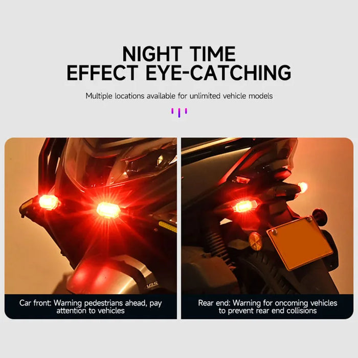 Wireless Rgb Led Strobe Lights 7 Colours Usb Charging Remote Control