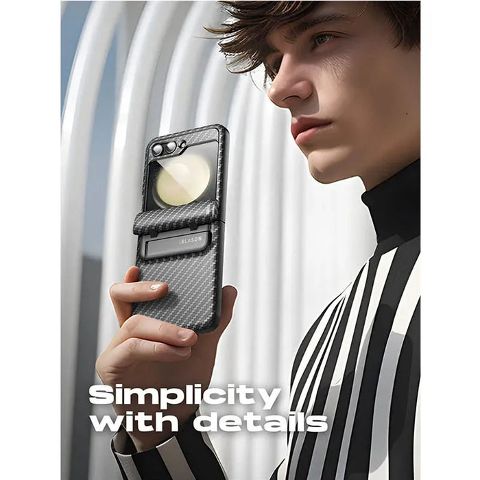 For Samsung Galaxy Z Flip 5 5G 2023 Journey Full-Body Rugged Case With Built-In Screen Protector & Kickstand