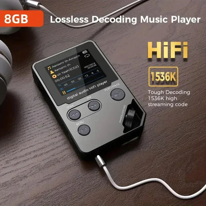 8Gb Hifi Mp3 Player With Tf Card Fm E Book Lossless Sound Zinc Alloy Entry Level