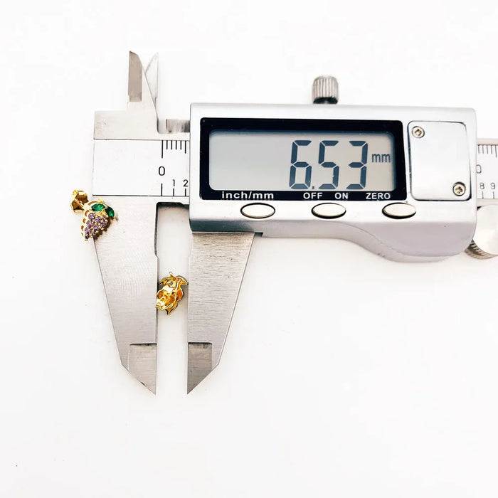 925 Sterling Silver Grape Ear Studs For Women Summer 2022 Gift