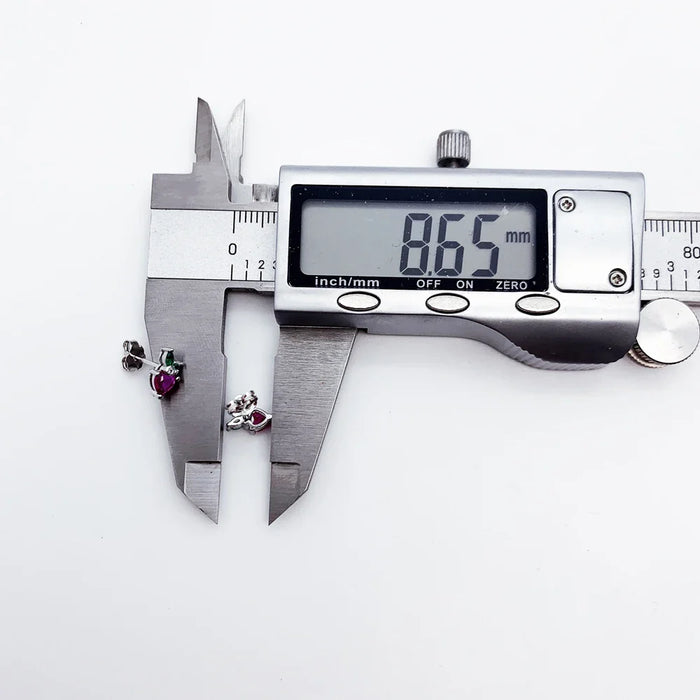 925 Sterling Silver Strawberry Stud Earrings 2022 Summer Gift