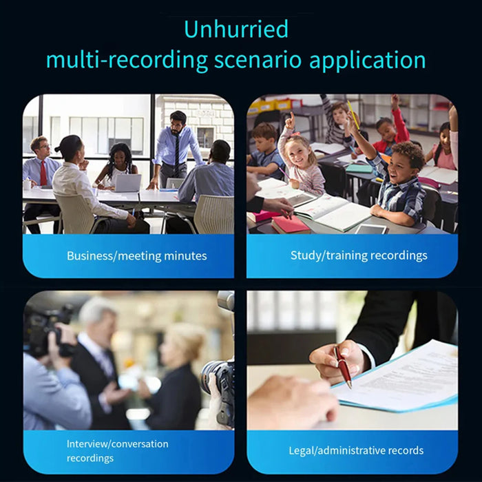 Digital Audio Voice Recorder Bluetooth Mp3 Player With Playback Voice Tape Recorder Noise Reduction Phone Call Recording Pen