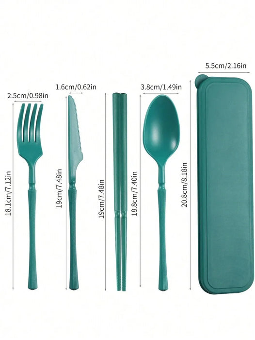 Reusable Plastic Tableware Set For Picnics Camping And Students