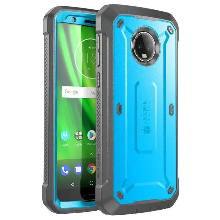 For Moto G6 Ub Pro Rugged Holster Case With Built-In Screen Protector 2018