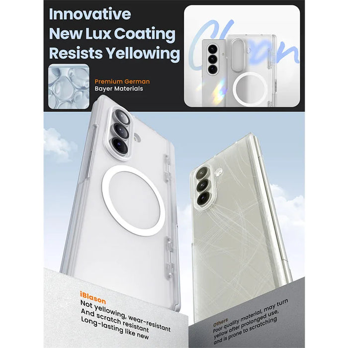 For Samsung Galaxy Z Fold 7 Cosmo Full Protective Hinge Protection Magnetic Case With Magsafe Stand & S Pen Holder