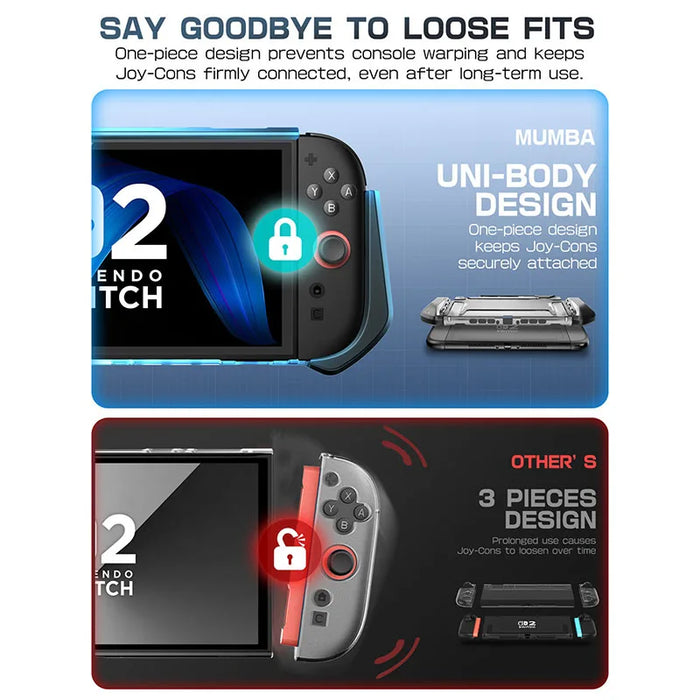 For Nintendo Switch 2 Blade Series TPU Grip Protective Dockable Case