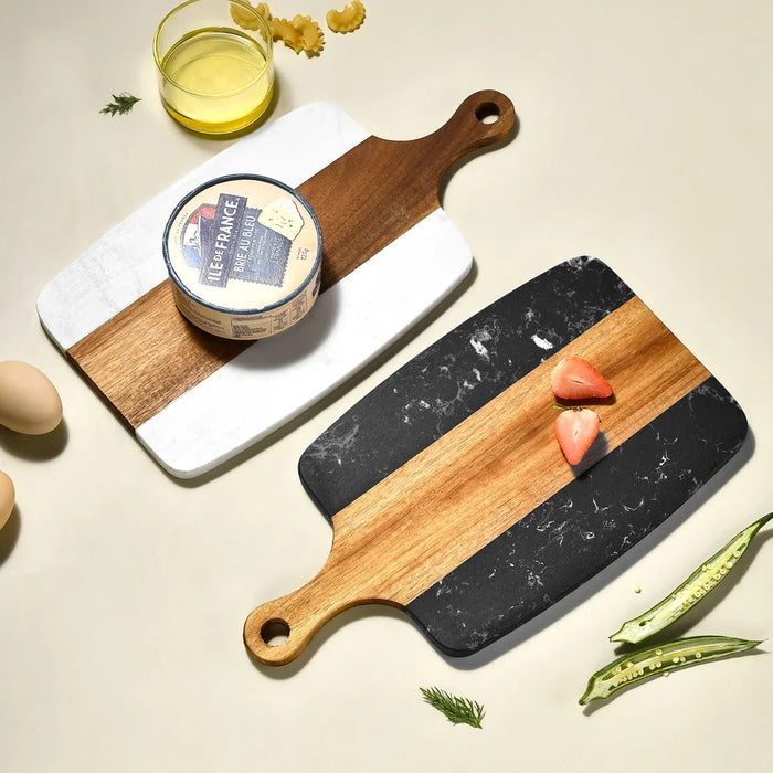 Wooden Marble Cutting Board For Outdoor Kitchen