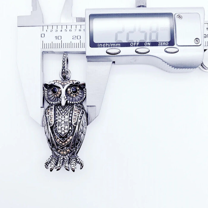 925 Sterling Silver Owl Pendant Fashion Jewelry For Women
