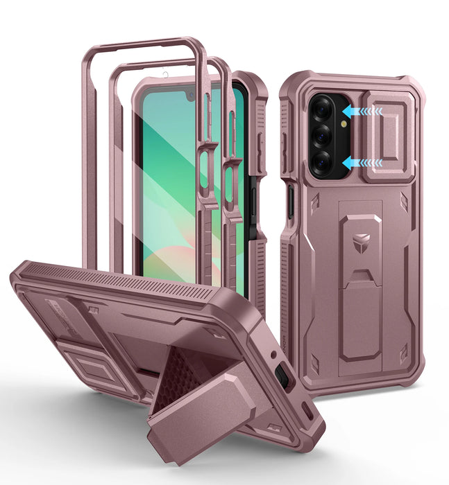 For Samsung Galaxy A26 6.7 Inch Heavy Duty Military Grade Shockproof Phone Case With Screen Protector Camera Case Kickstand