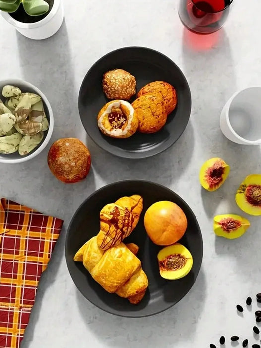 4 / 16 / 24 Piece Reusable Plastic Tableware Set For Family Picnics & School Supplies