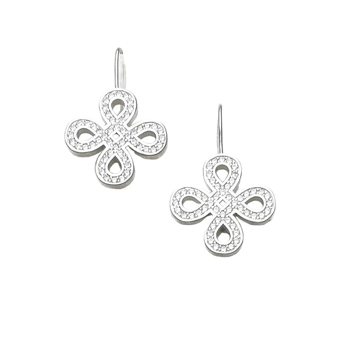 925 Sterling Silver Love Knot Earrings For Women