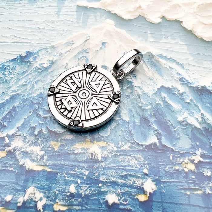 925 Sterling Silver Nature Elements Talisman Pendant Lucky Gift For Women & Men
