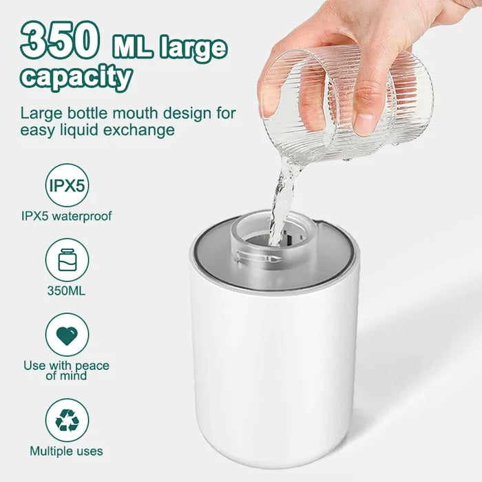 350Ml Touchless Foam Soap Dispenser Infrared Sensor Usb Rechargeable Wall Mounted