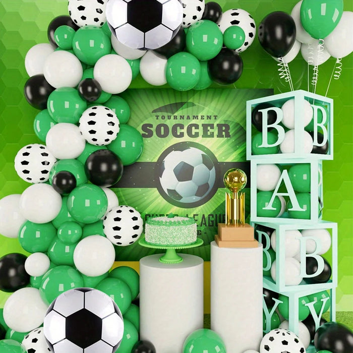 127 / 120Pcs Football Balloon Garland Arch Kit Sports Theme Party Decoration Birthday Decoration Celebration Decoration