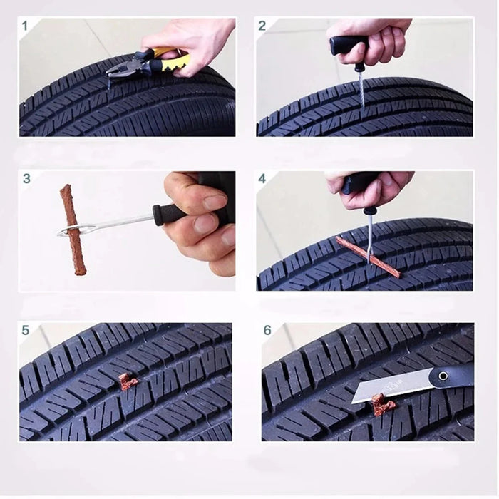 Tubeless Tire Repair Kit For Trucks Motorcycles