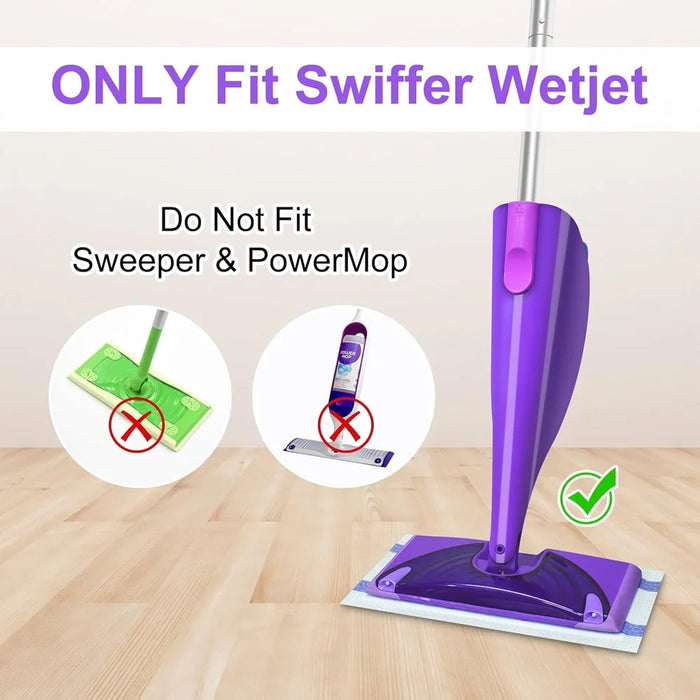 24 Pieces Mop Pad Refills For Swiffer Wet Jet Hardwood And Floor Spray Mop Disposable Multi-Layer Dry Mop Pads Refill