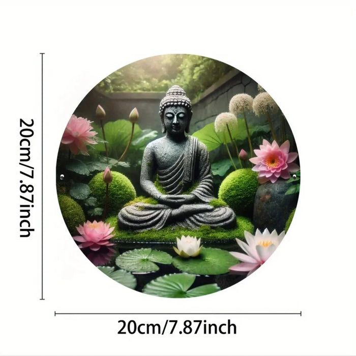 8X8 Inch Inch Round Metal Tin Sign 2D Flat Wall Art Decoration