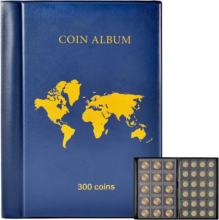 300 Pocket Coin Collection Album For Collectors Display Storage Case Organizer Box