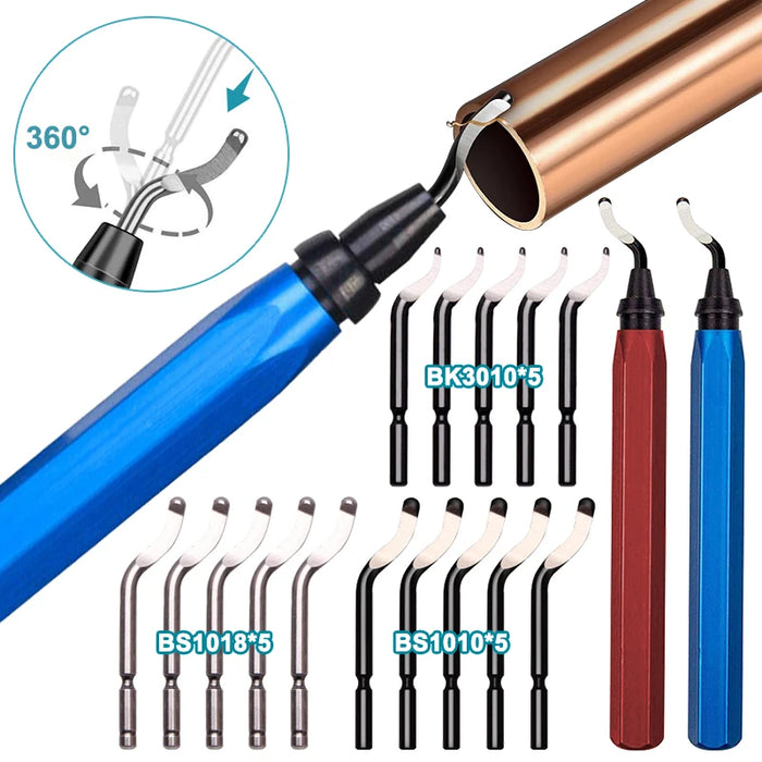 Rotary Deburring Tool For Resin & Copper Pipes 15 Blades Included