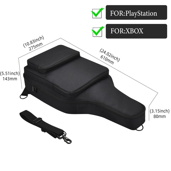 Carrying Case For Pdp Riffmaster Wireless Guitar Controller Shoulder Bag Backpack Shockproof Guitar Bag Anti-Scratch Guitar Case