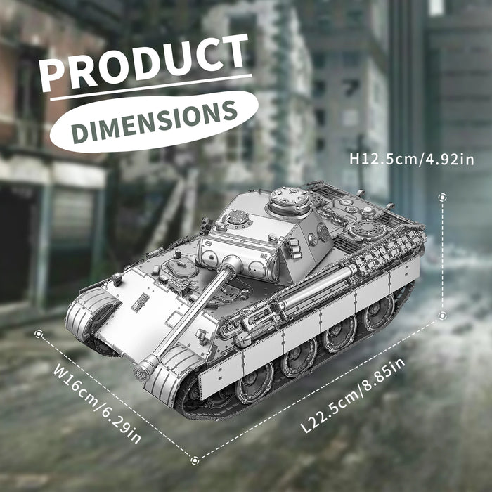 Adult 3D Metal Panther D Tank Puzzle Set