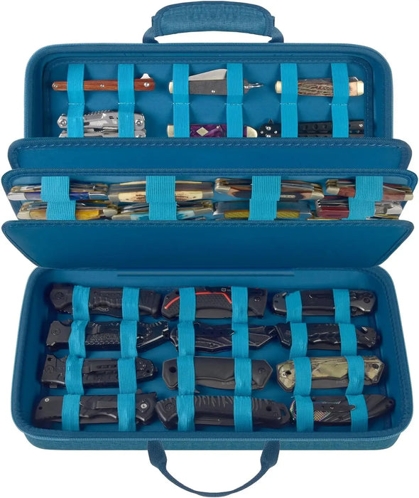 66 Pocket Knife Display Case Butterfly Knife Storage Box