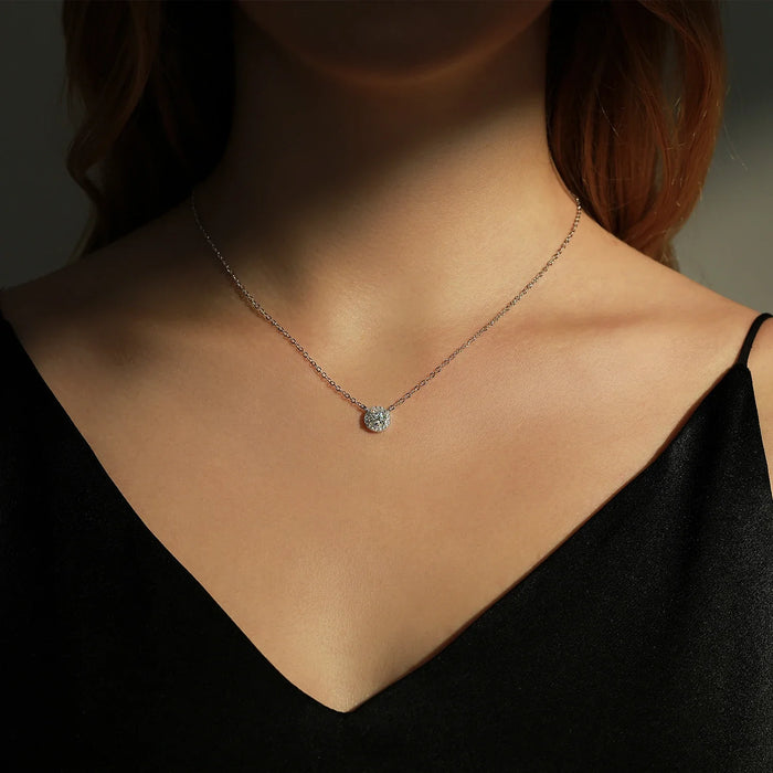 925 Sterling Silver Stunning Moissanite Jewelry Set For Women