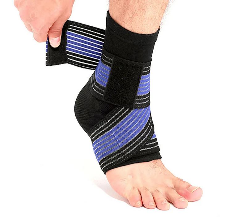 Sports Ankle Strain Wrap Elastic Support Brace For Fitness & Running