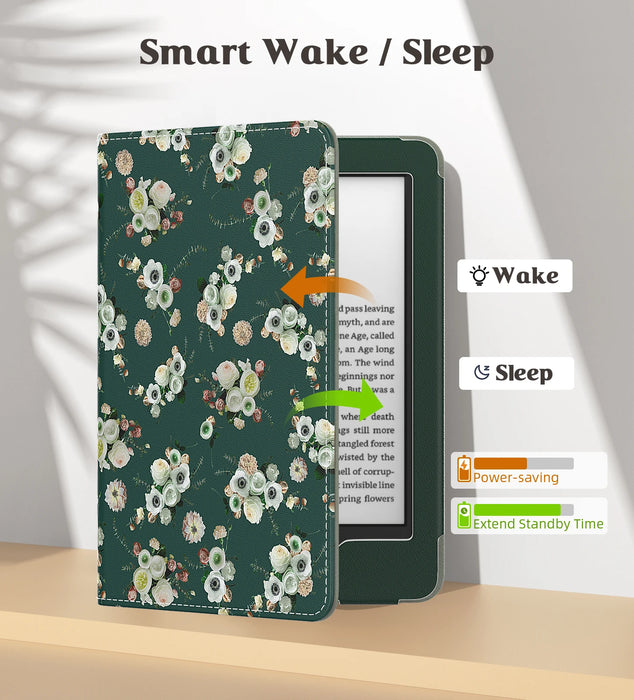 For 6 Inch Kindle 11Th Generation 2024 / 2022 Release / 10Th / 8Th Gen 2019 / 2016 Ultra Lightweight Pu Shell Case