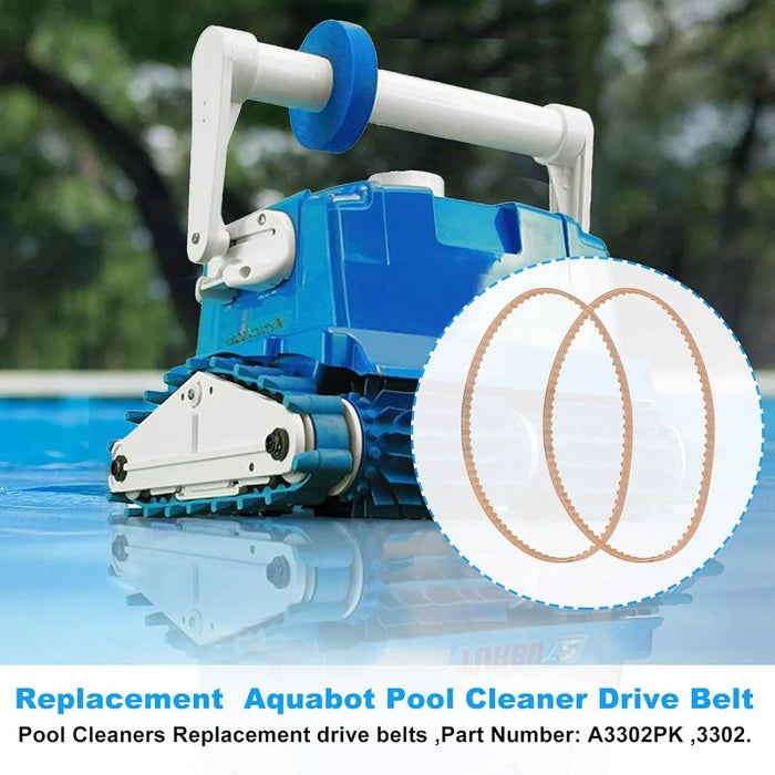 4 Pieces A3302Pk Pool Cleaner Robot Belt For Aquabot Pool Cleaner Robot 3302 Aquabot Parts Drive Belts - 80 Teeth