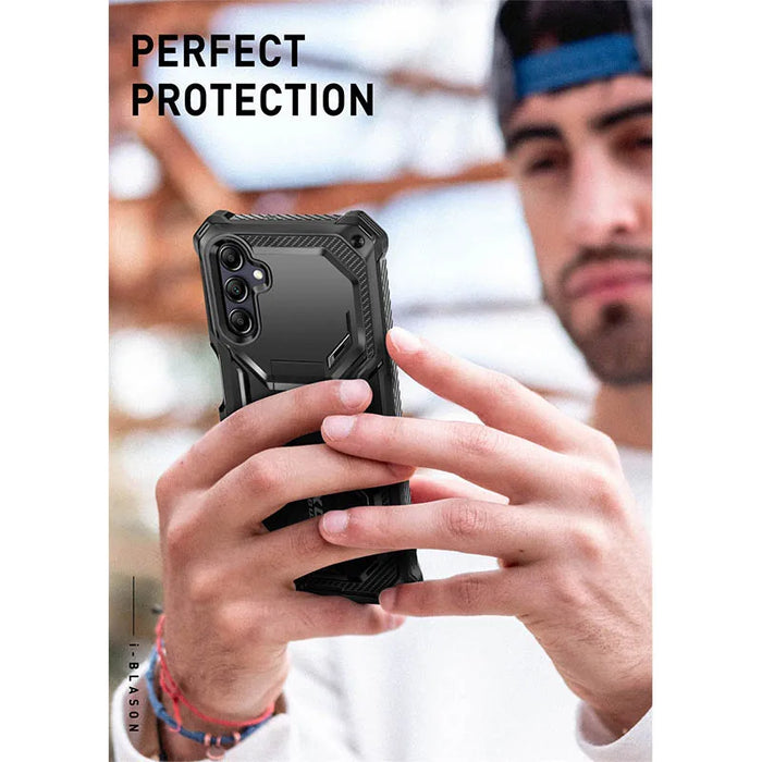 For Samsung A16 Rugged Armorbox Case With Built-In Screen Protector & Kickstand