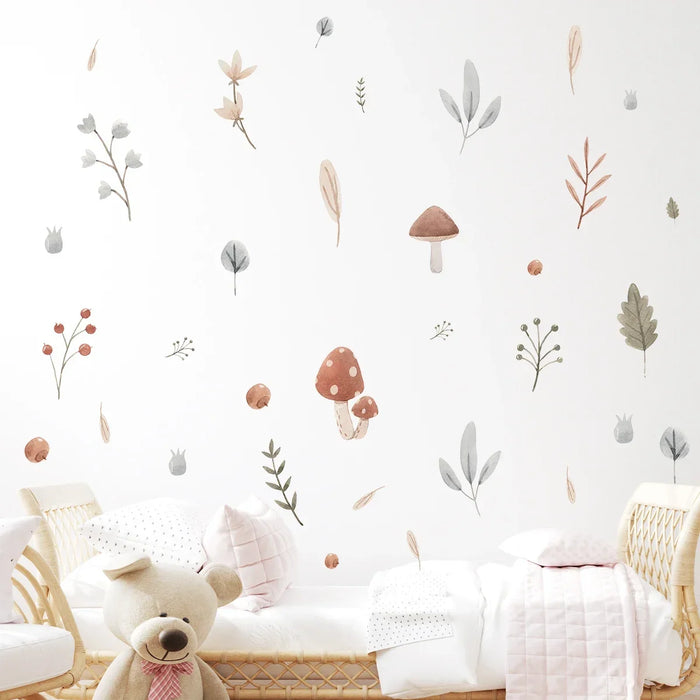 Charming Grass Wall Sticker For Kids Room Decor