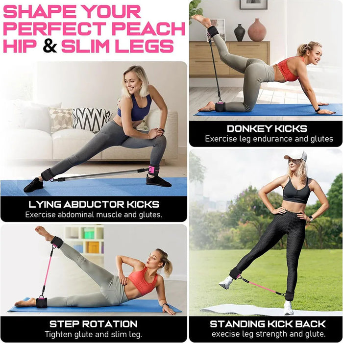 Double D Ring Ankle Cuffs For Gym Workouts Cable Ankle Straps For Glutes Legs And Strength Training