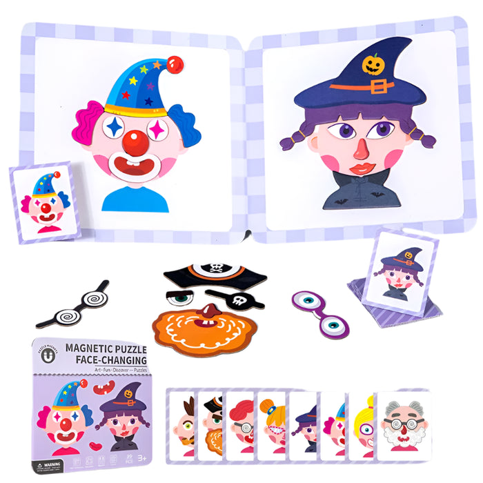 Kids Magnetic Animal & Vehicle Puzzles Ages 3-5