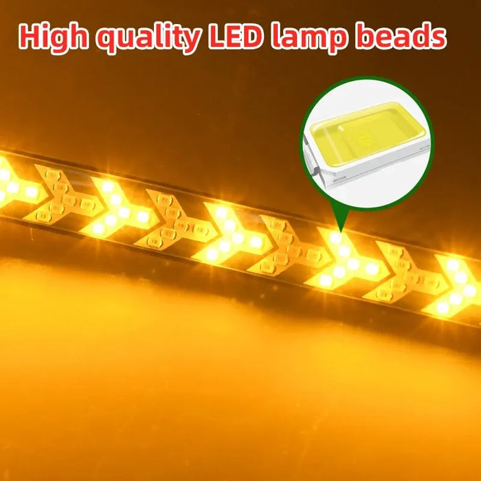 12V Led Tailgate Light For Pickup Trucks Turn Signal Brake Reverse Double Flash