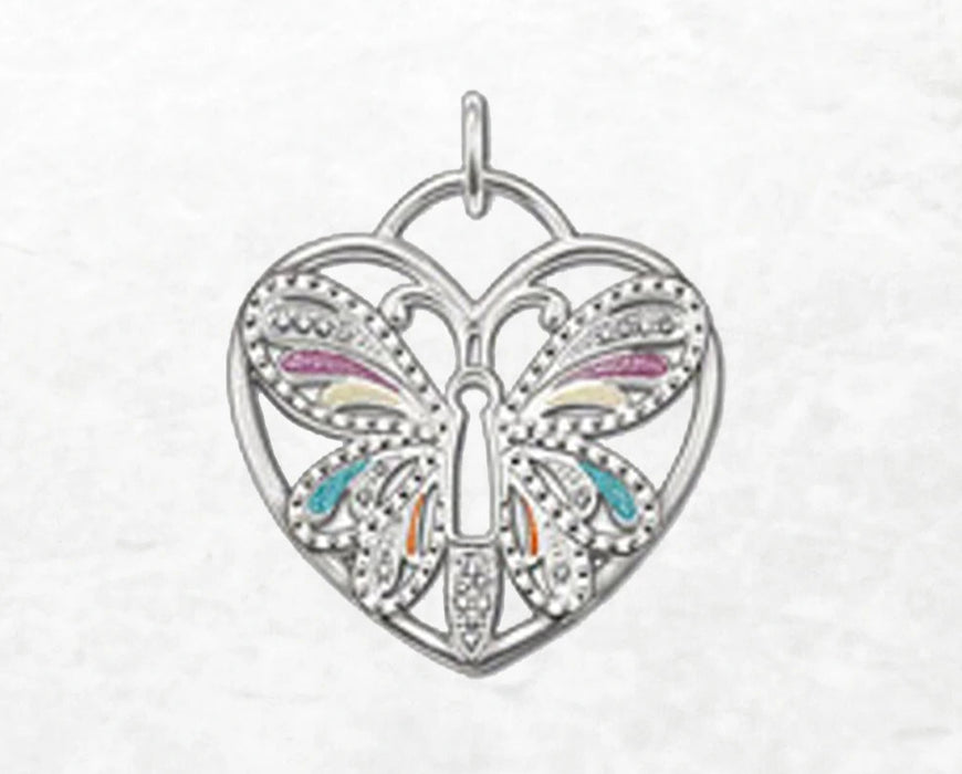 925 Sterling Silver Boho Butterfly Pendant Gift For Women