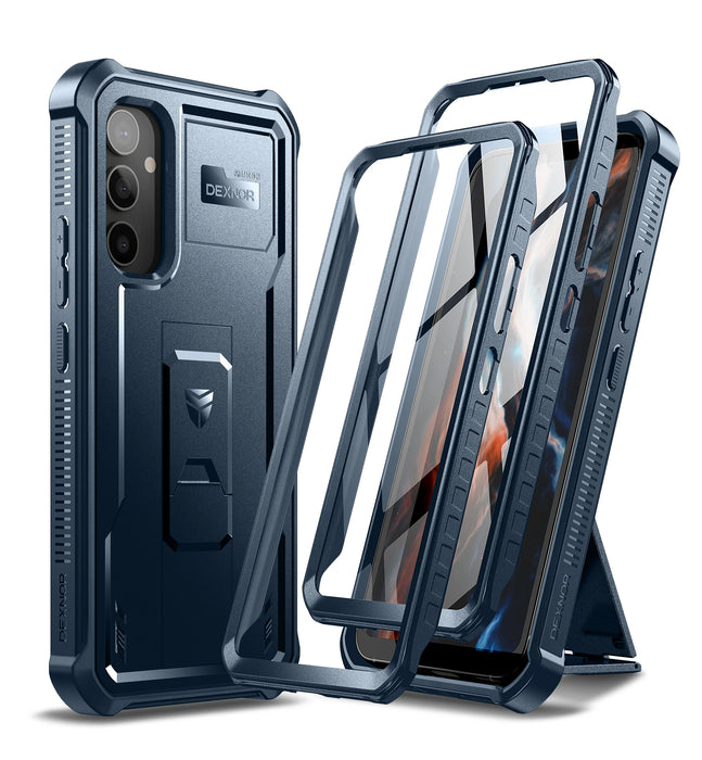 For Samsung Galaxy A54 5G 2023 Full-Body Rugged Holster & Kickstand Shockproof Case With Built-In Screen Protector