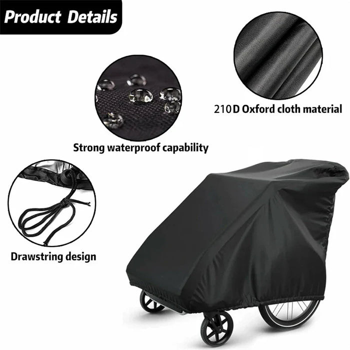 Outdoor Bike Trailer Cover 140 X 84 X 100Cm