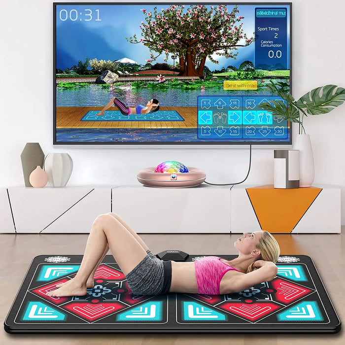 Wireless Motion Game For Tv / Pc Non Slip Yoga Pad Family Fun