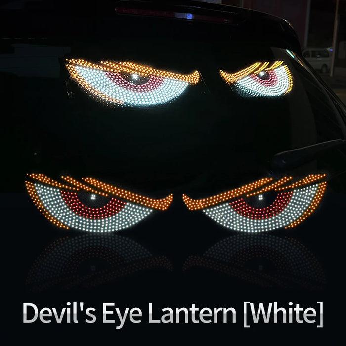 Led Vehicle Ambient Lights Devil'S Eyes Strobe Panel Usb Plug-In Car Windshield Decoration