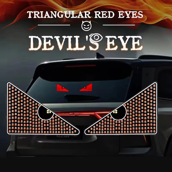 2Pcs Car Devil'S Eye Strobe Light Usb Decorative Atmosphere Lamp