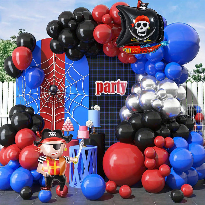 147Pcs Pirate Party Balloon Garland Set Suitable For Birthday Parties Baptisms Bachelorette Parties And Other Decorations