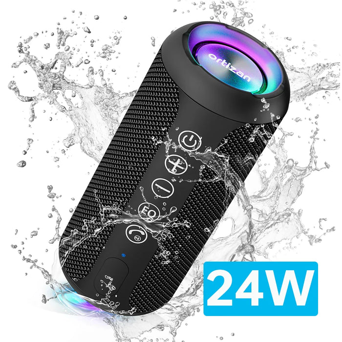 Waterproof Bluetooth Speaker For Camping Colourful Lights