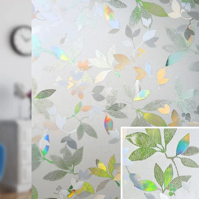 Static Window Clings - Rainbow Window Film For Glass Door - Heat & Uv Protection