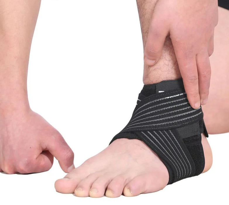 Pair of Ankle Support Brace For Sports Elastic Strap