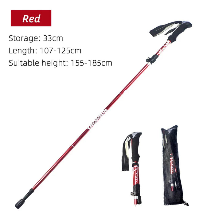 Portable Foldable Trekking Pole For Nordic Hiking